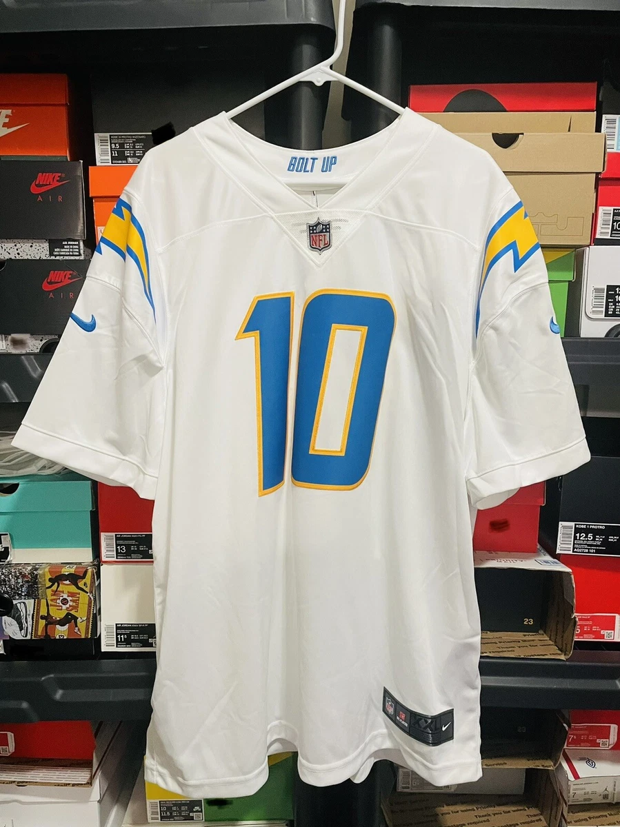 chargers nfl jersey on field