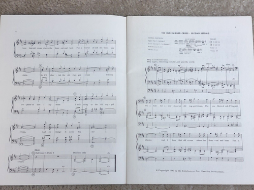 Favorite Hymn Tunes in Dual Settings Pipe Reed Electronic Organ Arthur Bergman - Picture 7 of 8