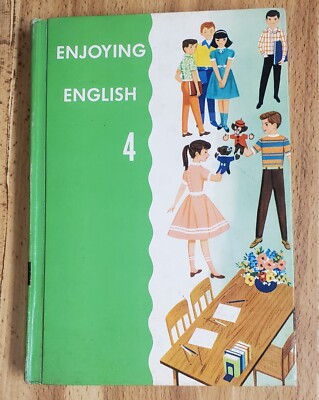Hardcovr Enjoying English 4 1961 School Book