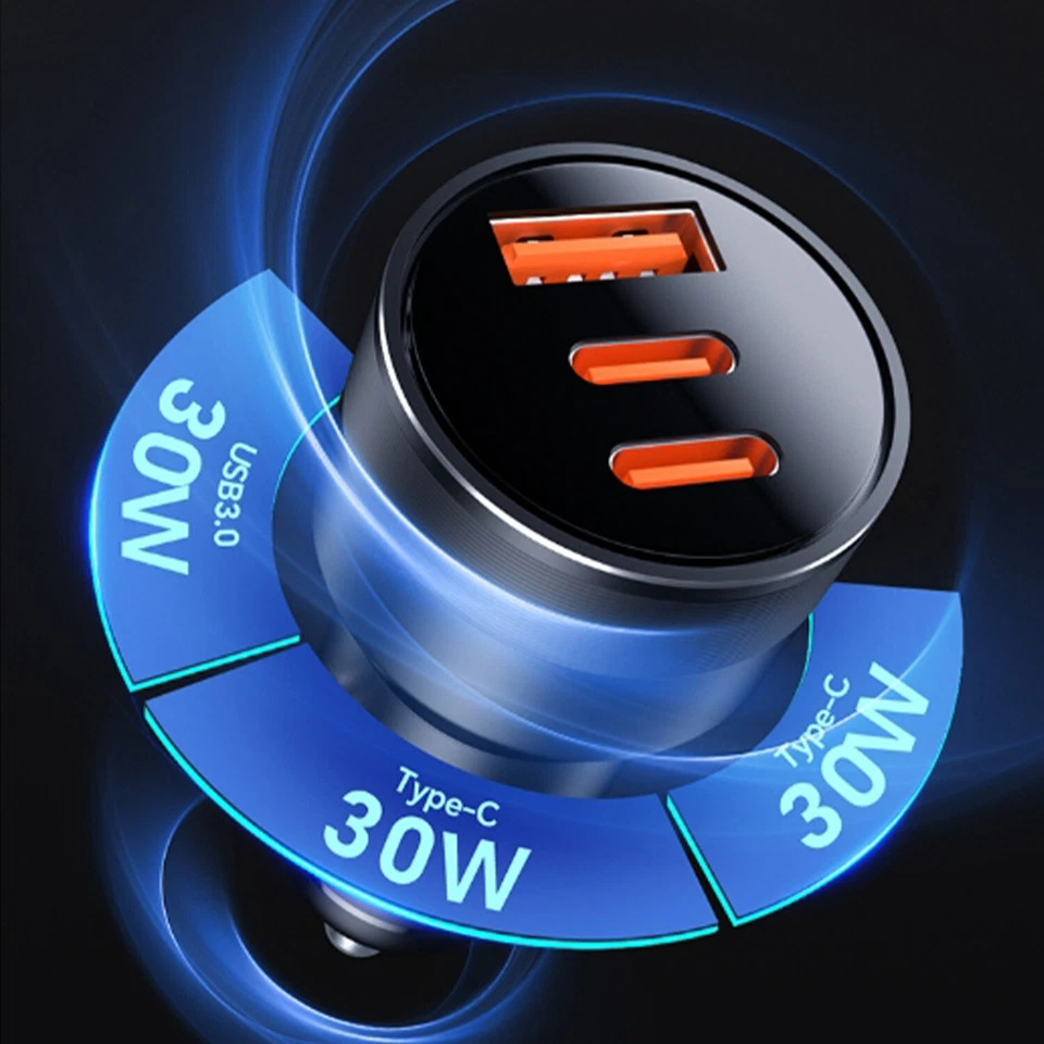 30W Fast Charge USB PD Type-C Car Charger Adapter For iPhone 15 14 13 12 Pro Max - Image 3 of 4