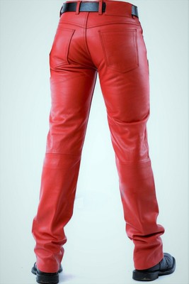 Men's Real Leather Bikers 5 Pockets 