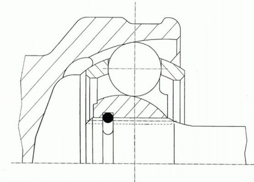 Kit giunti albero motore 48 denti 119mm SPIDAN per VOLVO XC90 I - Foto 2 di 2