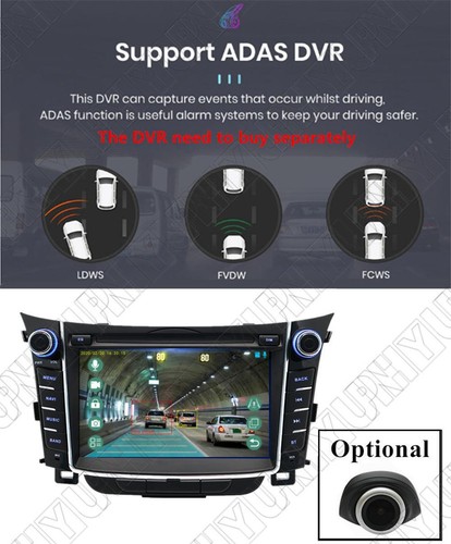 7'' Android 14 Carplay 32GB Car Radio GPS Navigation For Hyundai I30/Elantra GT - Picture 21 of 24