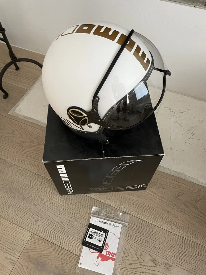 Momo Bianco Opaco - Motorcycle Helmet - Extremely Rare - Size S - Image 3 of 4