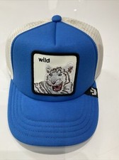 YOUTH SIZE Goorin Bros Wild Stripes Blue Trucker Hat - New With Tag