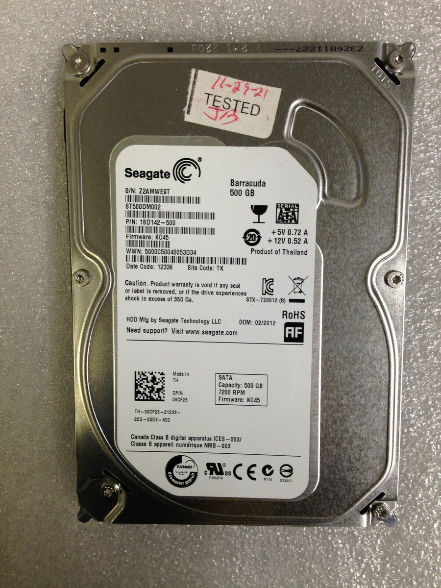 Seagate ST500DM002 P/N 1BD142-500,9CF26 SATA 500GB 3.5