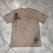 VERTICAL Casual Sport Mens T-Shirt - Tan - XL - Cardinali