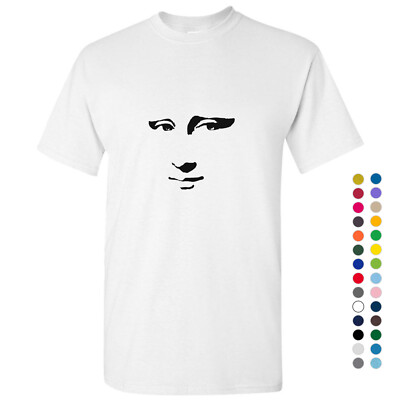 Mona Lisa Smile Face Painting Leonardo da Vinci Men T Shirt Tee Top S - 5XL