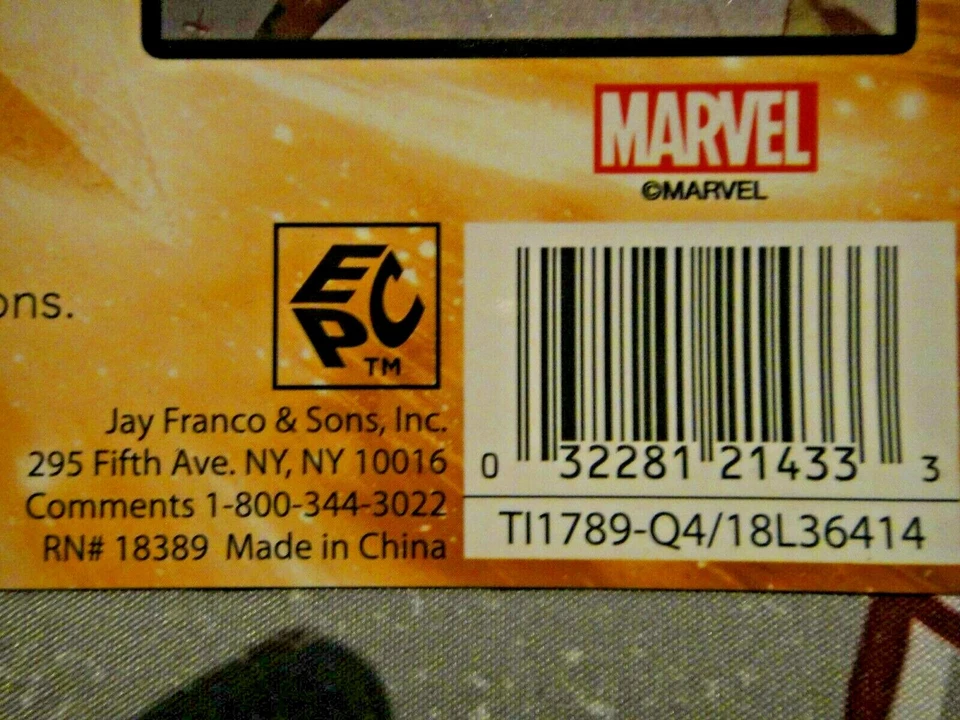 Juego de sábanas dobles súper suaves Capitana Marvel Comics (3 piezas) -nuevo Foto 4 de 4