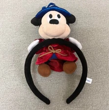 Mickey Mouse HeadBand FANTASIA Hat Plush Ears Japan Limited Tokyo Disney Resort