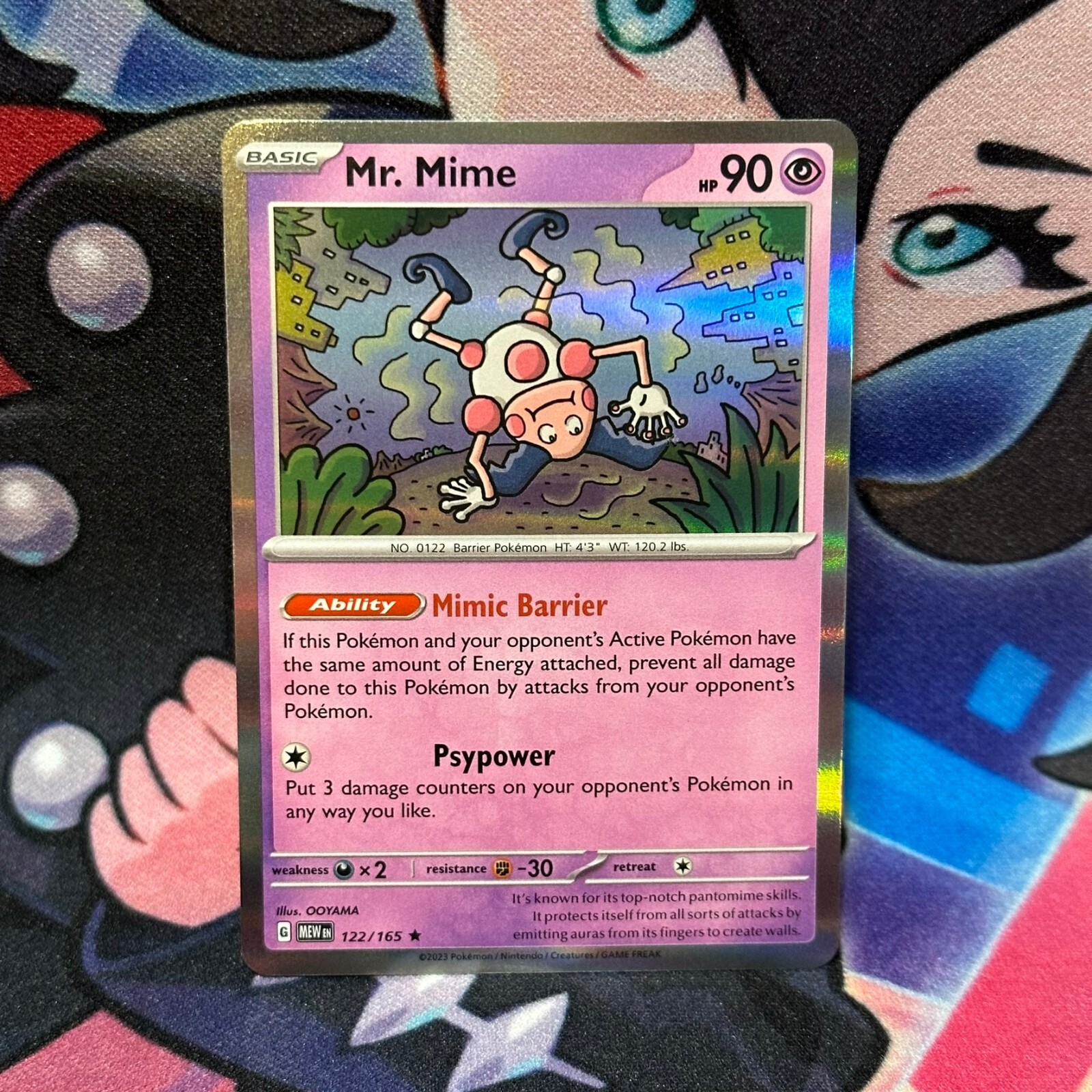 Pokémon TCG Mr. Mime Scarlet & Violet-151 122/165 Holo Holo Rare for ...