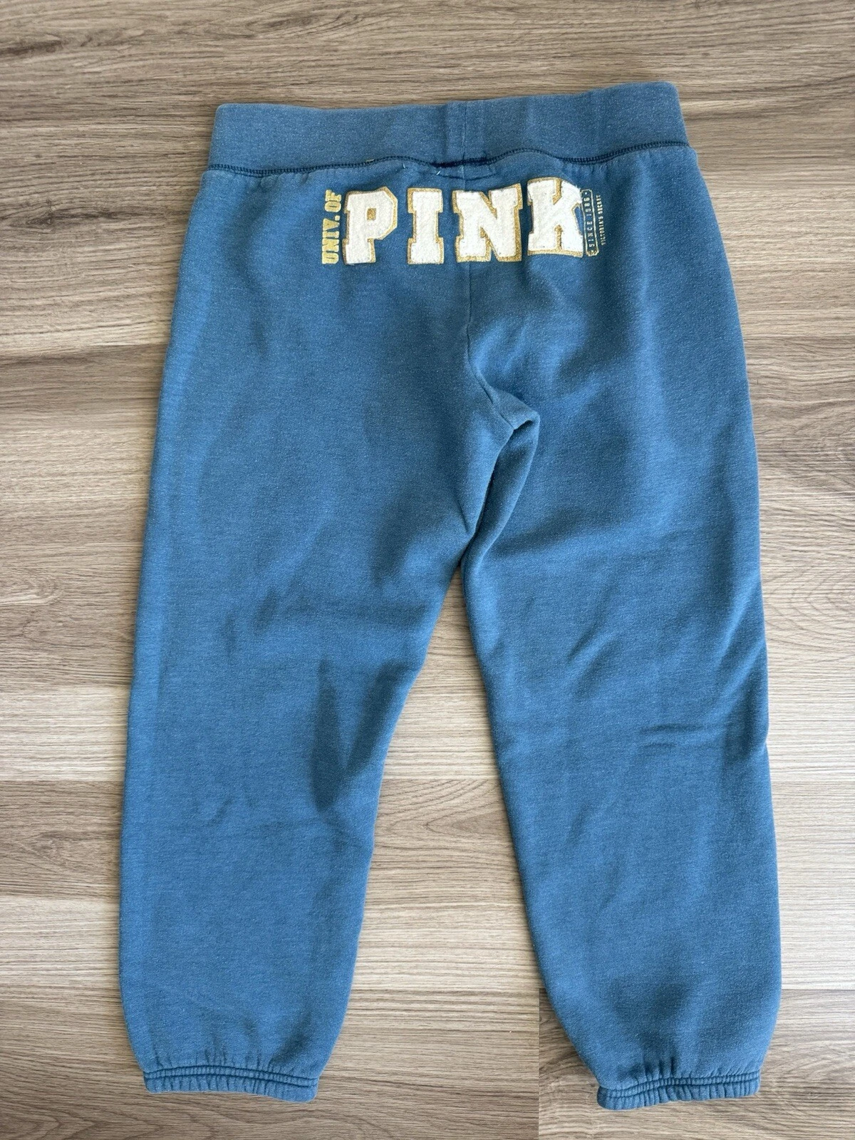 victoria-secret-vs y2k gold cream patch logo back sweatpants