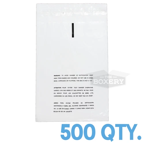 500 8x10 Self Seal Suffocation Warning Clear Poly Bags 1.5 mil Free Shipping - Picture 1 of 2
