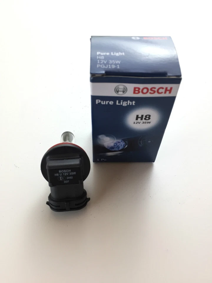 Lámpara Bosch Pure Light H8 12V 12 voltios 35W 35 vatios certificación E PGJ19-1 Foto 4 de 4