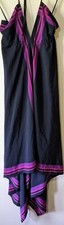 Old Navy Women's Black And Pink Maxi Dress Size Medium