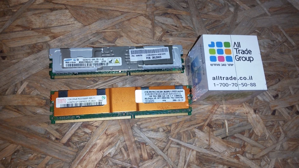 lote de 10 x 39M5784 - IBM Hynix 2GB (2x1GB) PC2-5300 DDR2-667 FB Server Kit mix Foto 2 de 3
