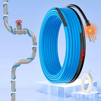 MAXKOSKO 24 Ft. 120 V Heat Trace Cable for Pipe Freeze 24-feet, Blue 