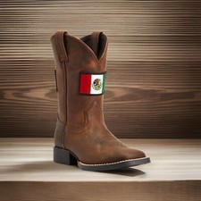 Ariat Children's Square Toe Boots Mexico Flag M xico Flag Size 10 M Last one