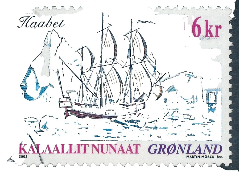 Multi-Color Used Greenlandic Stamps