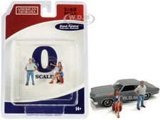 70S STYLE TWO FIGURINES SET III FOR 1/43 SCALE MODELS BY AMERICAN DIORAMA 38353