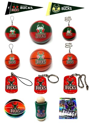 MILWAUKEE BUCKS NBA MINI BASKETBALL VENDING KEYCHAIN ...