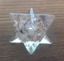 ORGONE RAINBOW MOONSTONE GEMSTONE MERKABA STAR ORGONITE