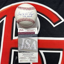 Billy Wagner Autographed Mets Astros OMLB Inscribed & Signed JSA COA