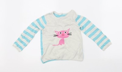 Pullover Pulli Mädchen UK Größe 2 Jahre H&M weiß