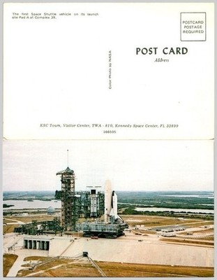 Shuttle Launch Pad 39A, KSC NASA Postcard, c1980s