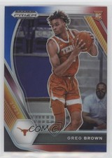 2021 Panini Prizm Draft Picks Red White & Blue Greg Brown III #27 Rookie RC 9xh