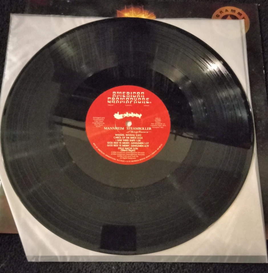 MANNHEIM STEAMROLLER CHRISTMAS 12" VINYL AMERICAN GRAMAPHONE RECORDS AG-1984 - Image 3 of 4