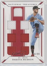 2019 Panini National Treasures Game Gear Material Sevens 84/99 Dakota Hudson kk4