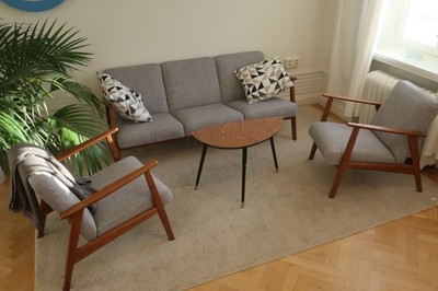 IKEA Lövbacken Side Table Medium Brown 802.701.25 Mid Mod Calc