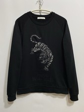 Pierre Balmain Tiger Embroidered Logo Sweatshirt Size: S Men  s Black