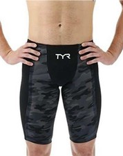 TYR SWHW6A129 Shockwave Camo Jammer Swim Trunks Swimming Black 29 New with Tags