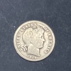 1914 D Barber Silver Dime, 90% Silver