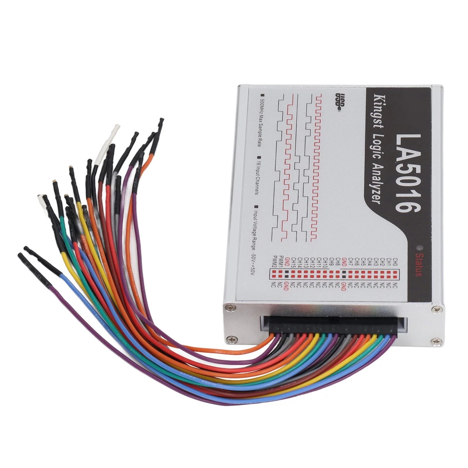 16-Channel Logic Analyzer With 500M Sampling Rate Adjustable Threshold Analysis - Image 3 of 4