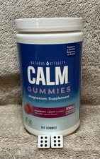 Calm, Magnesium  Supplement, Stress Relief 240 Gummies