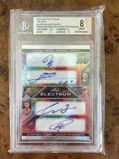Leaf Electrum The Big Four 1/1 Quad Auto Nadal, Curry, Messi, McGregor 
