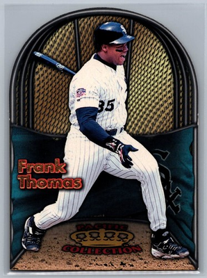 #ad 1998 Pacific Crown Collection In The Cage Frank Thomas #5 1:145 Pack Odds $39.99