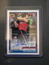 2026 Topps Will Robertson 1991 Topps Baseball Autographs #91A-ROB White Sox RC