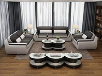 Designer Sofa Ledersofa Sofagarnitur 321 Sitzer Modernes Sofa Wohnlandschaft