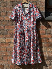 Seasalt Women's Dress Charlotte Waterway Floral Chalk Size 14