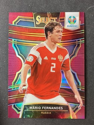 2020 Panini Select UEFA Euro #11 Mario Fernandes Maroon Prizm #/165 Russia