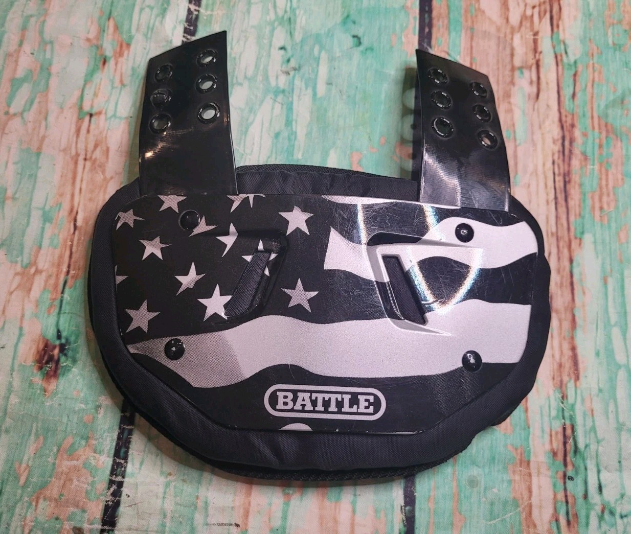 Battle Youth Back Plate Flag Design