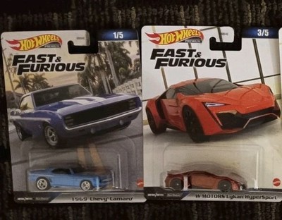 Hot Wheels Premium Car Culture Fast & Furious 1/64 5 Cars Set - HNW46-956B
