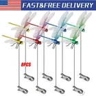 8X Indoor & Outdoor Fake Dragonfly Rod Clip, Dragonfly Clip Bug Repellent, 3D US