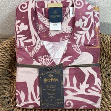 POTTERY BARN TEEN HARRY POTTER MAGICAL DAMASK PAJAMA SET SIZE L LOOSE FIT