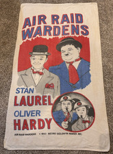 Stan Laurel and Oliver Hardy Air Raid Wardens 48" x 33" Movie Poster Beach Towel