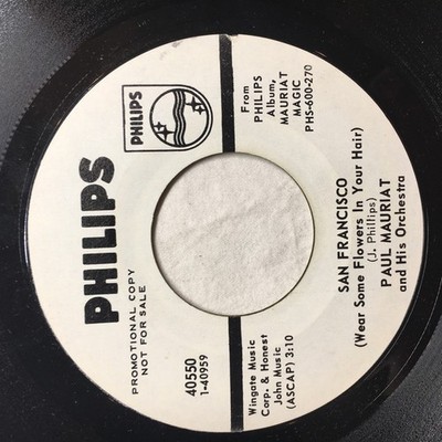 Paul Mauriat And His - San Francisco Wear Some Flowers In Yo - Promo - G8100z
